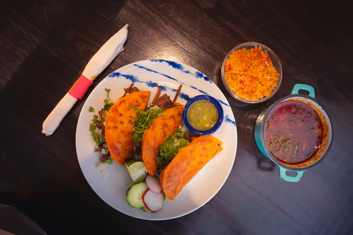 Mexican seafood plate at La Sierra Annapolis
