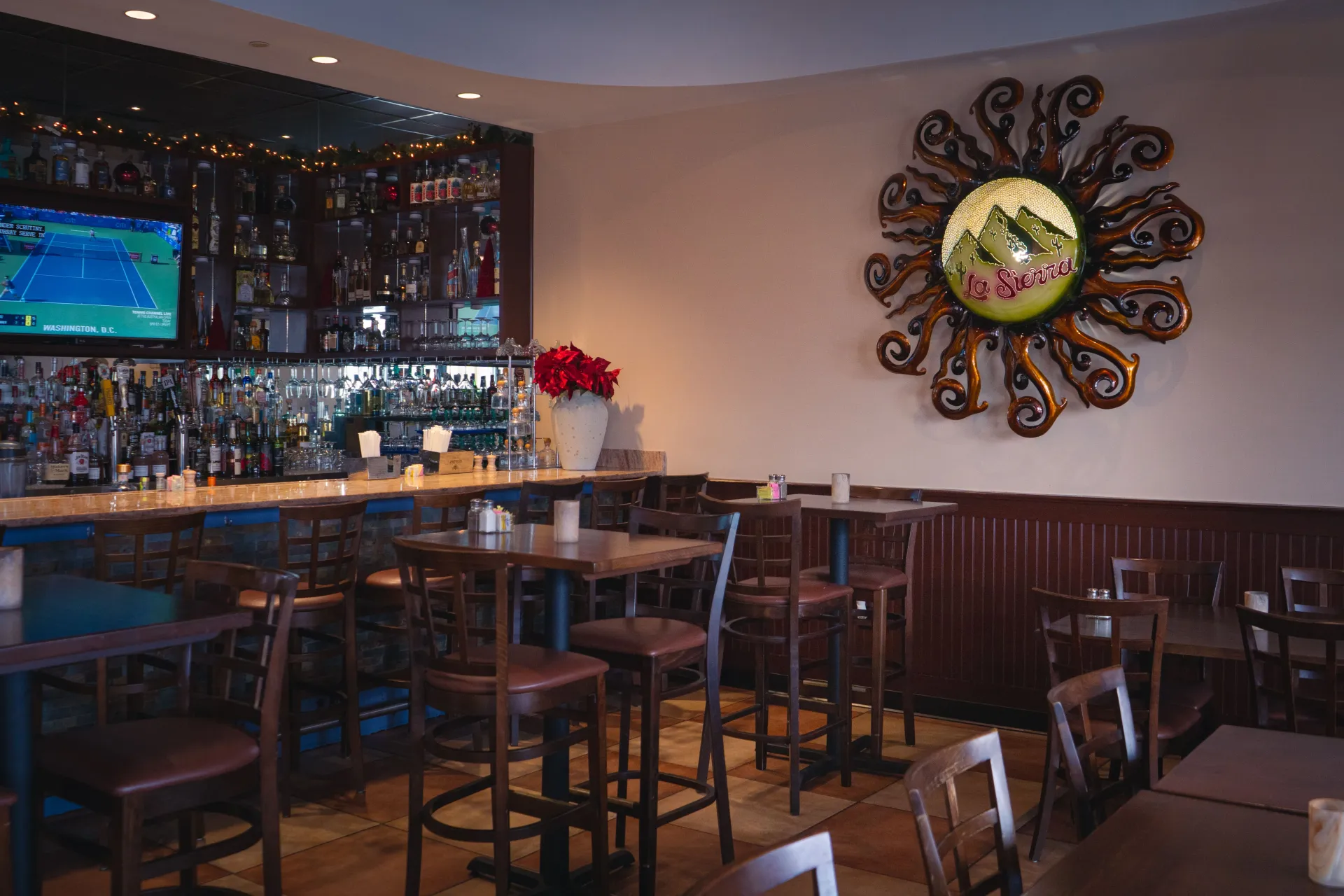 Warm dining room at La Sierra Annapolis